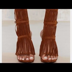 Nasty gal fringe heels