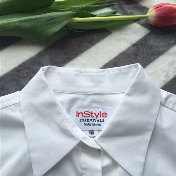 Rare InStyle TrioFit white blouse - Picture 3 of 4