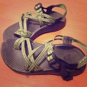 Green Double Strap Chacos