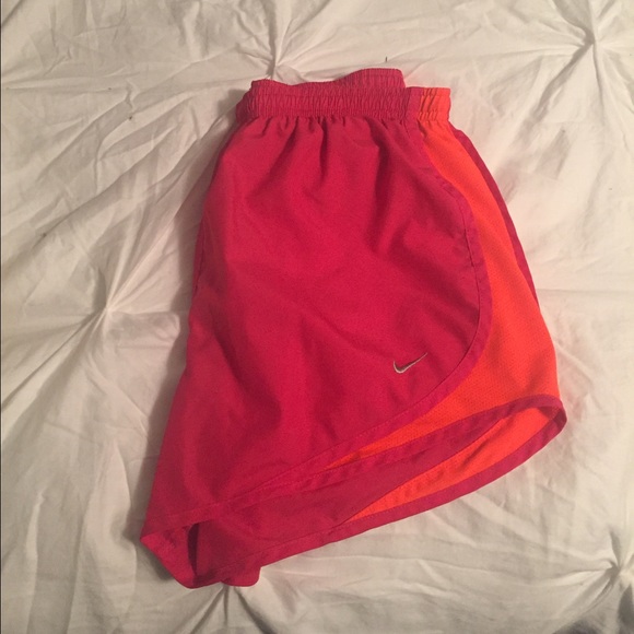 Pink and Orange Nike Shorts