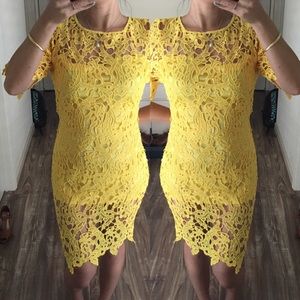 Yellow Lace Dress
