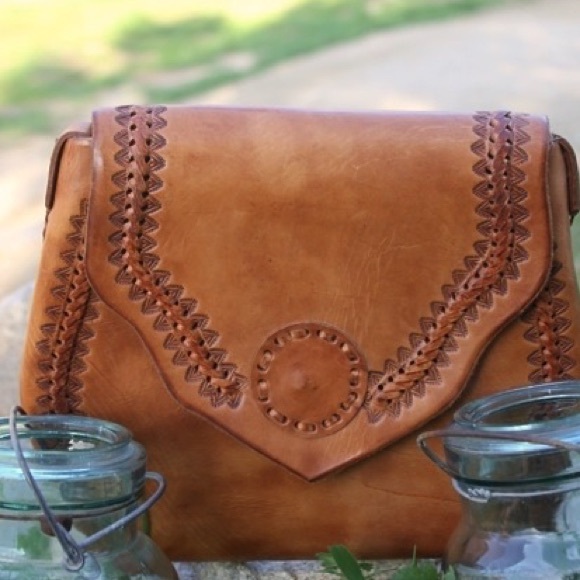 Leather Embossed Cross Body