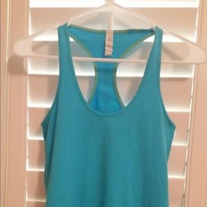 Lulu Cool Racerback tank light blue