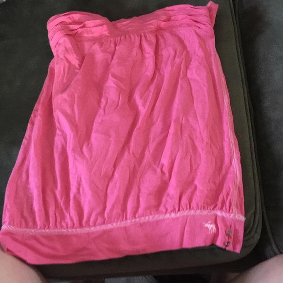 Hot pink tube top