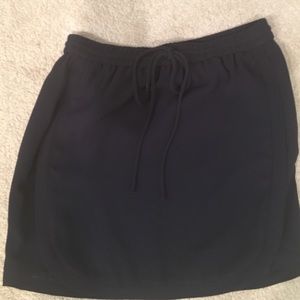 J.Crew navy drawstring skirt