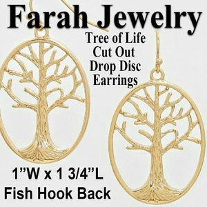 Matte look Tree of Life Cutout Disc Drop