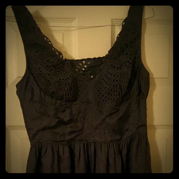 Silk eyelet dress