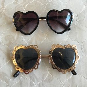 urban outfitters heart shaped sunglasses