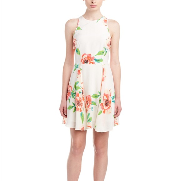 YUMI KIM Fit & Flare Silk Dress