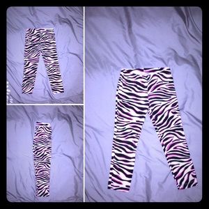 Girl's zebra pants