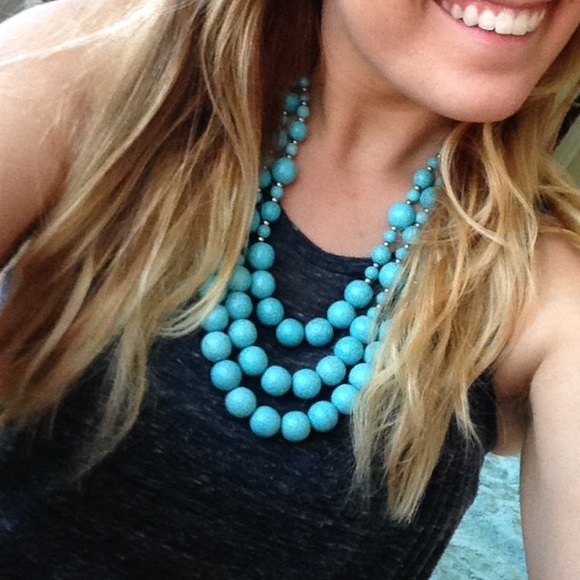 Turquoise statement necklace