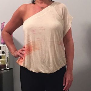 Free People one Shoulder Blouse