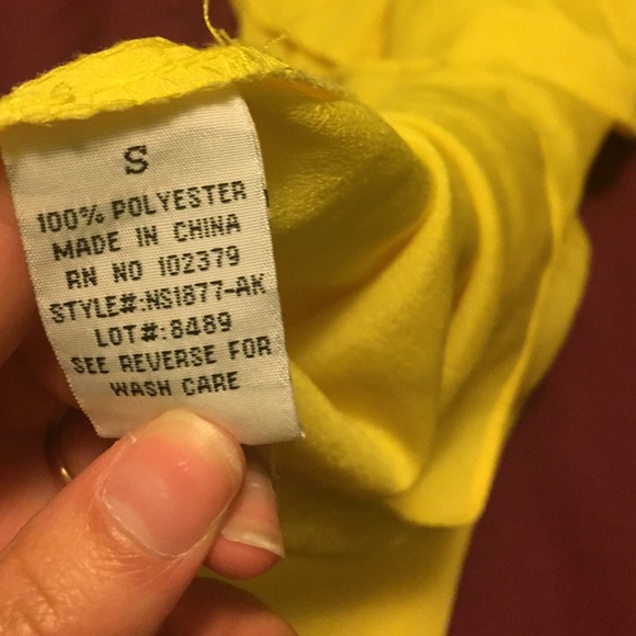 Bright yellow boutique tank top!! - Picture 4 of 4