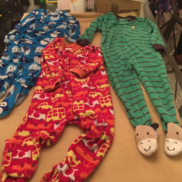 3T boys pajamas flannel 3 pairs