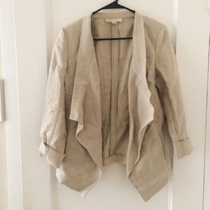 Michael Kors Open Linen Blazer