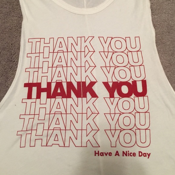 SOLD THANK YOU TANK - Picture 2 of 2