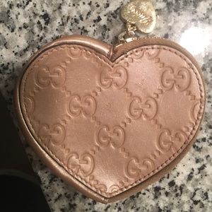 Gucci heart coin purse