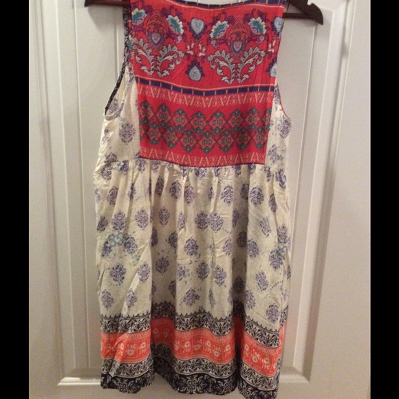 Last One! Small Boho Print Dress - Picture 3 of 3