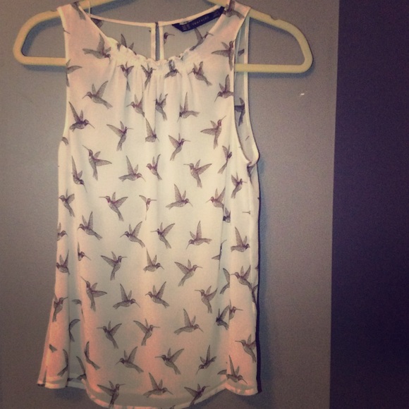 Zara hummingbird shirt