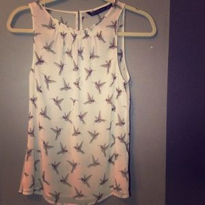 Zara hummingbird shirt