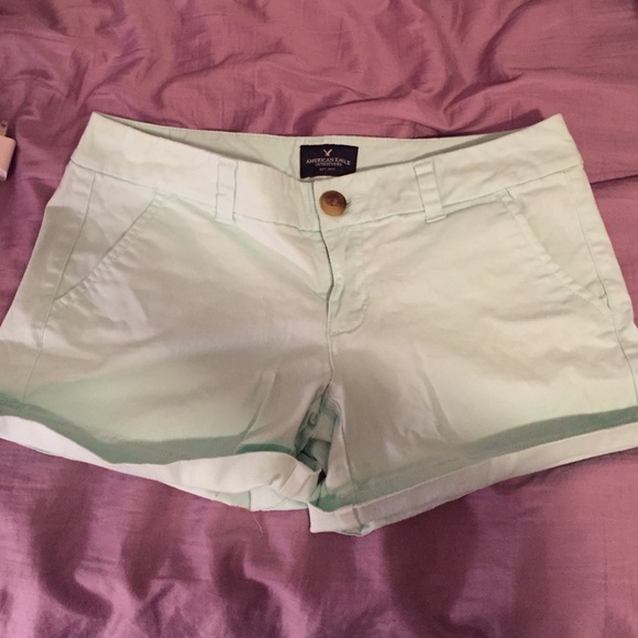 Blue Twill American Eagle Shorts