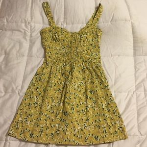 Yellow floral Free People dress