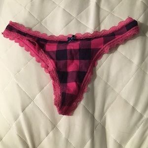 Plaid thong