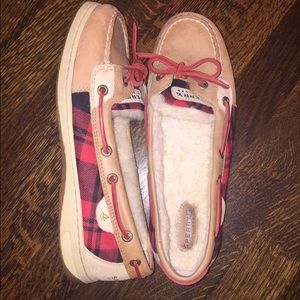 Fur Lined Plaid/Flannel Sperry's