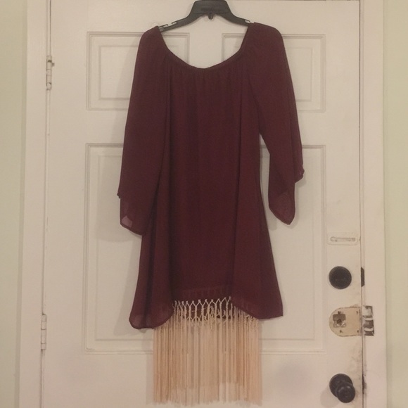 Compass maroon dress