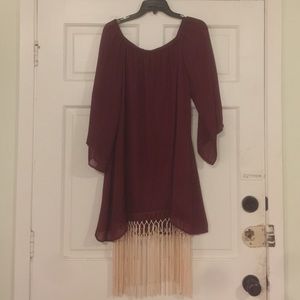 Compass maroon dress