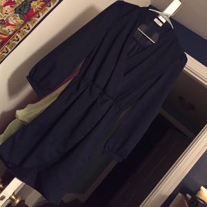 Navy blue tulip dress
