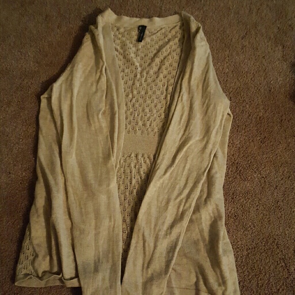 Tan cardigan