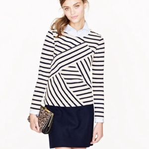 J.Crew Diagonal Long-Sleeve Sailor Top ⚓️