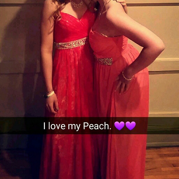 Beautiful red prom dress