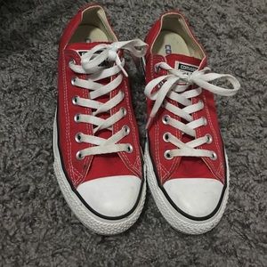 Red Converse Chuck Taylor's