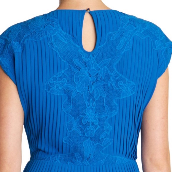 Ted Baker Saskiah lace blue pleated dress formal - Picture 4 of 4