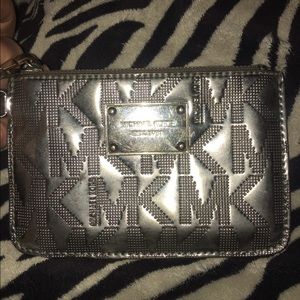 Silver Michael Kors Wristlet.
