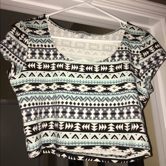 Aztec print crop-top from Charlotte Russe - Picture 1 of 1