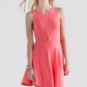 Coral skater dress from Francesca's