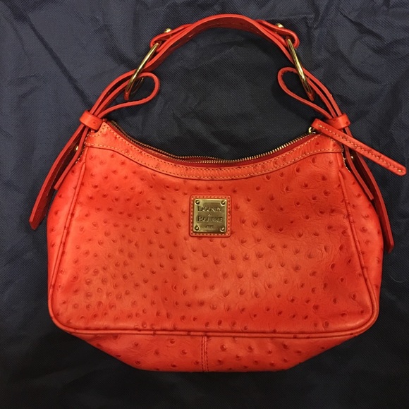 RED DOONEY AND BOURKE MEDIUM HOBO SHOULDER BAG