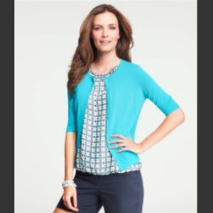Ann Taylor short-sleeve cardigan
