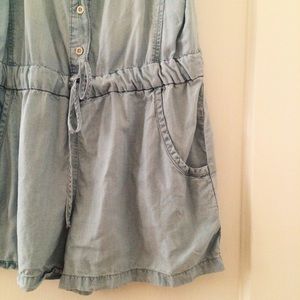 Cloth & Stone light denim romper