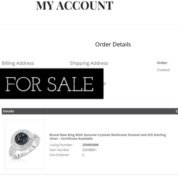 BILL OF SALE FOR RING