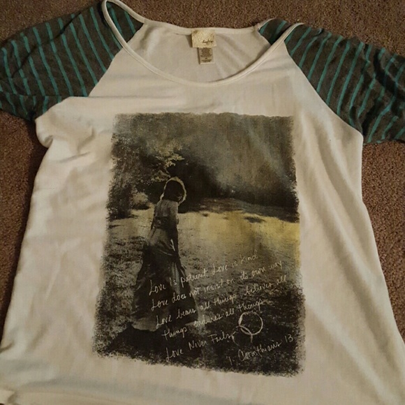 Daytime 1 Corinthians 13 3/4 sleeve top