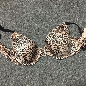 Cheetah print bra