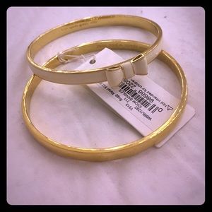 Kate spade bangle set Bow bracelet