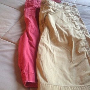 2pairs cargo men's shorts