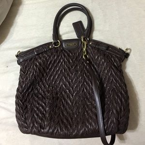 Brown coach bag