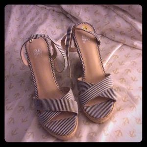 Wedges Victoria's Secret Navy