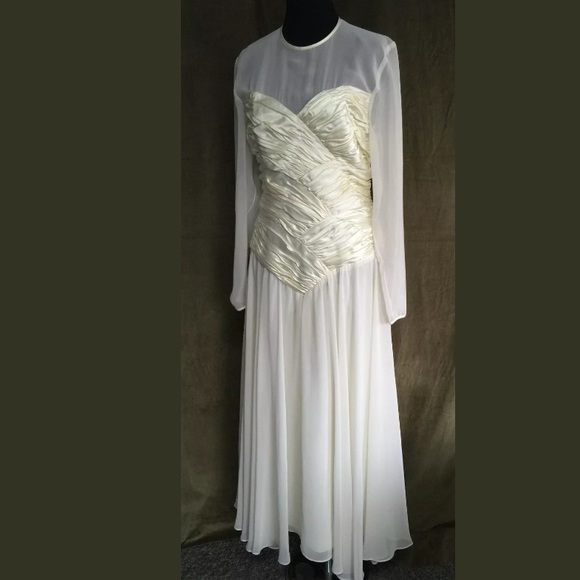 Jovani off-white ivory cream formal dress, 12
